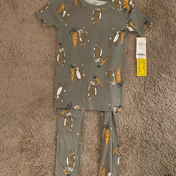 Carter’s Easter bunny carrot pajamas UNISEX - Picture 2 of 11